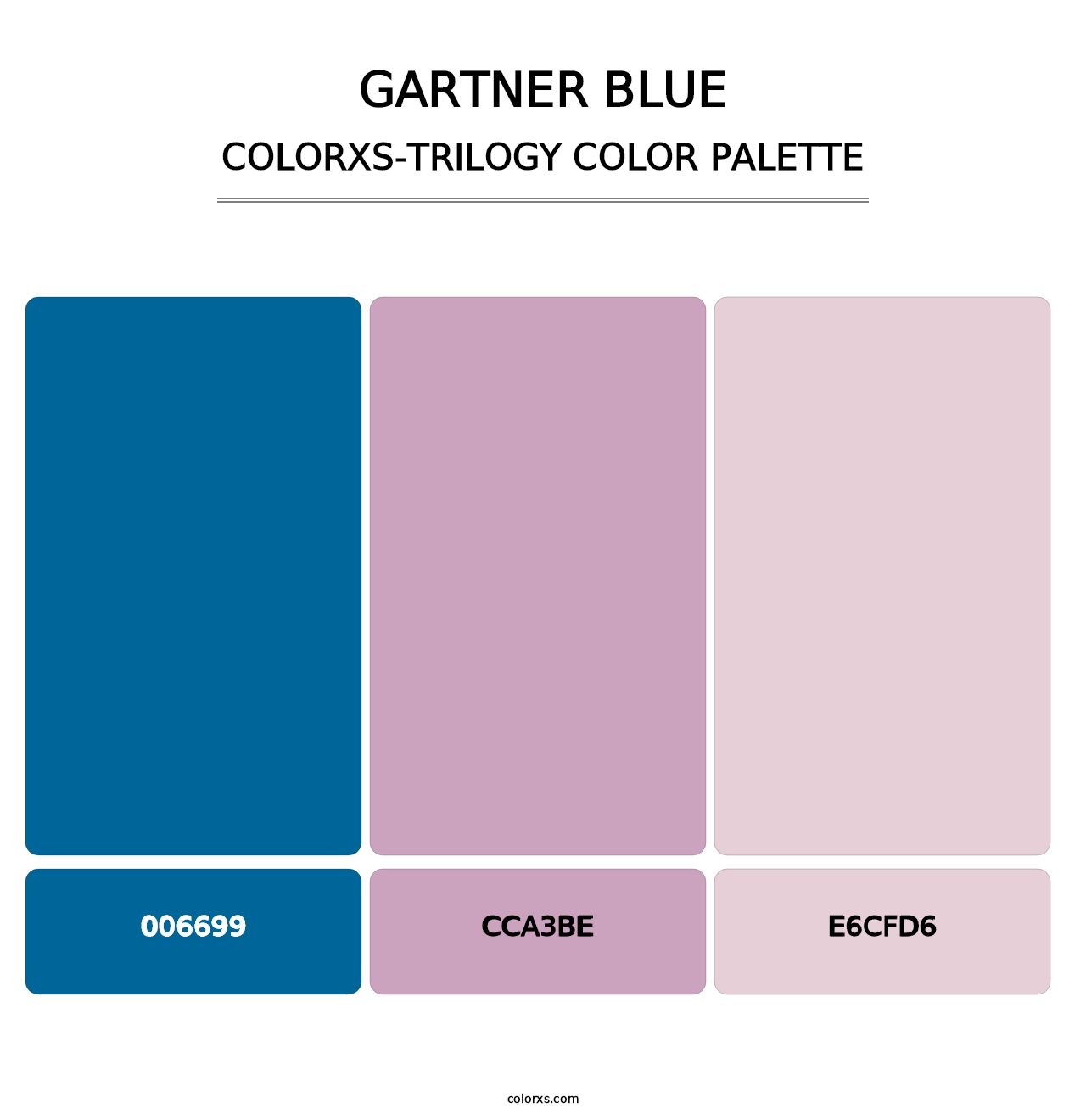 Gartner Blue - Colorxs Trilogy Palette