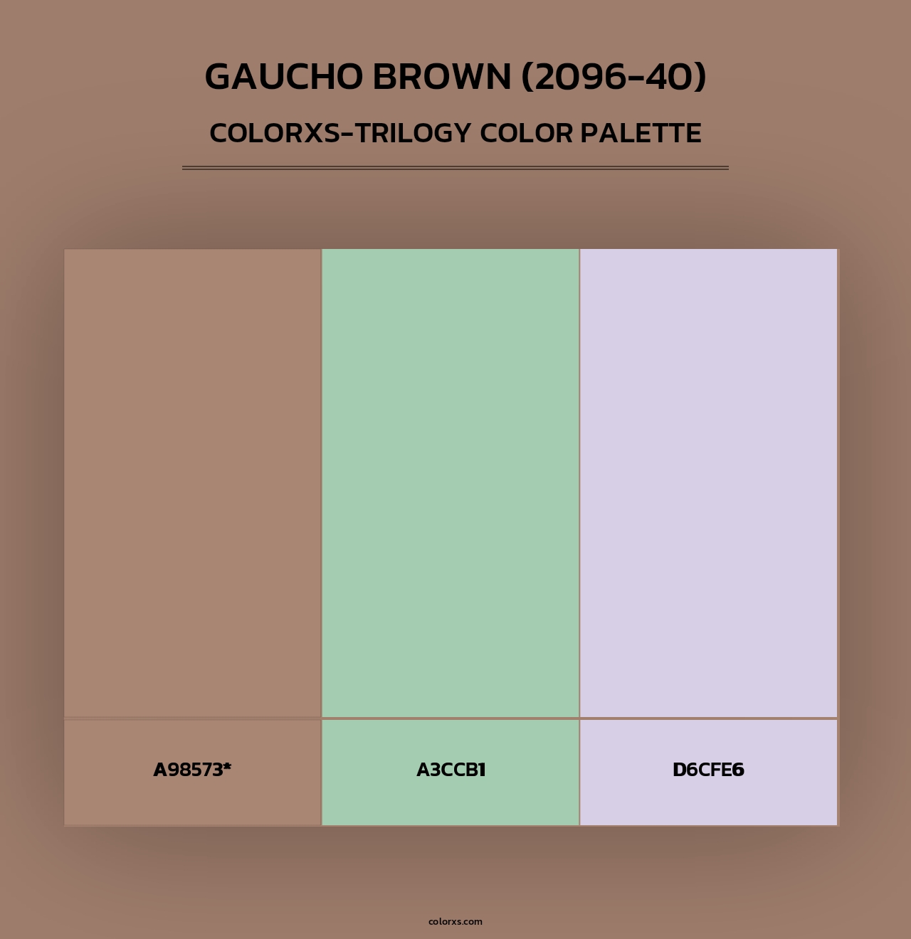 Gaucho Brown (2096-40) - Colorxs Trilogy Palette