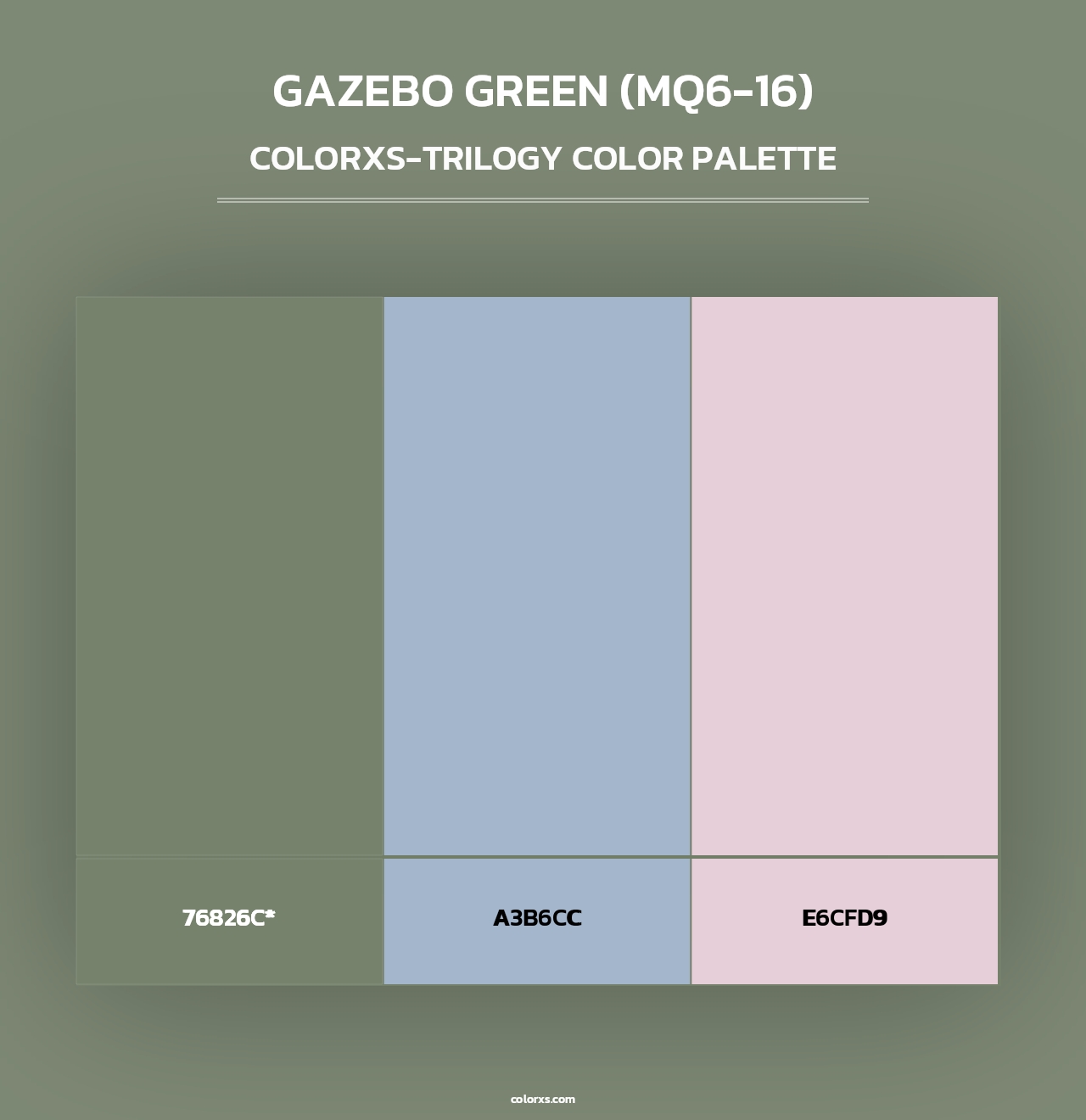 Gazebo Green (MQ6-16) - Colorxs Trilogy Palette