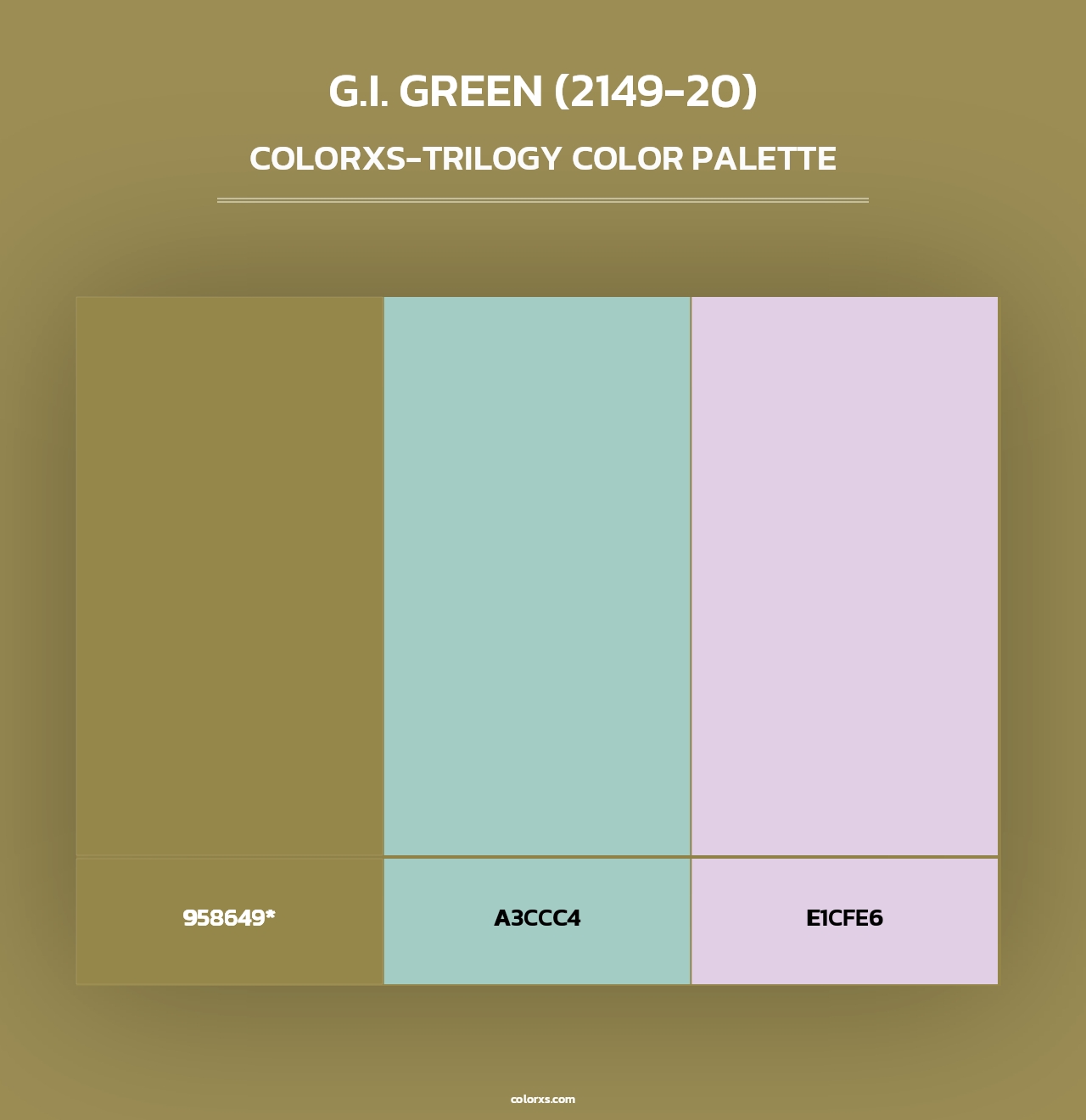 G.I. Green (2149-20) - Colorxs Trilogy Palette