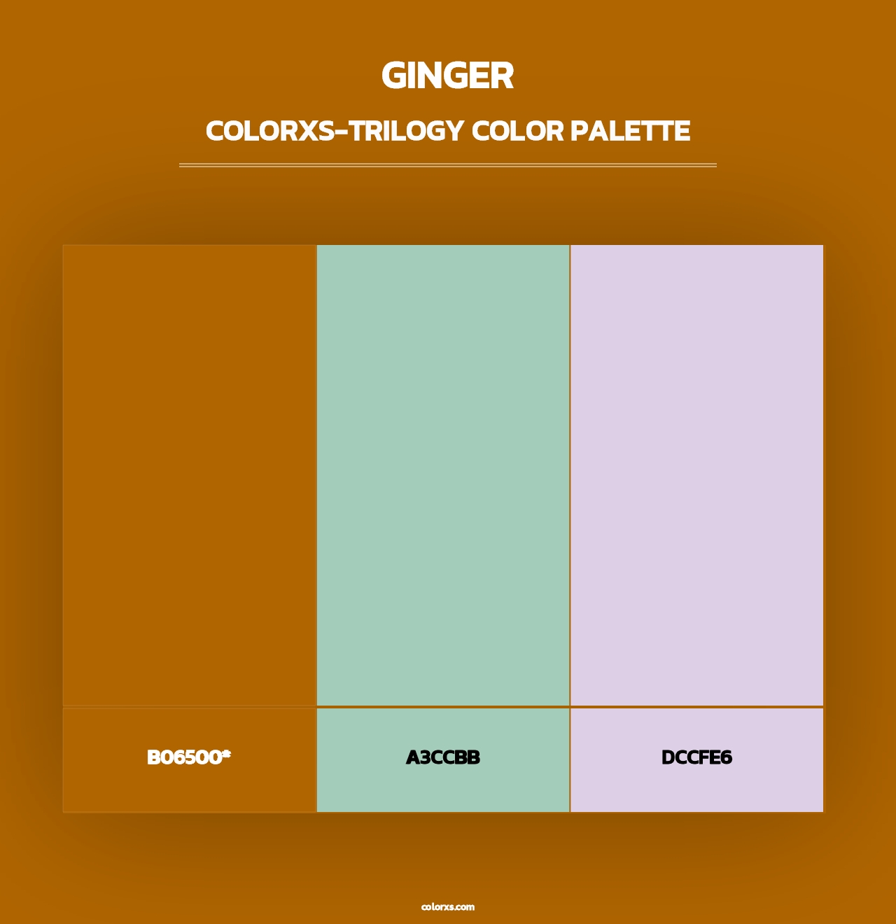 Ginger - Colorxs Trilogy Palette