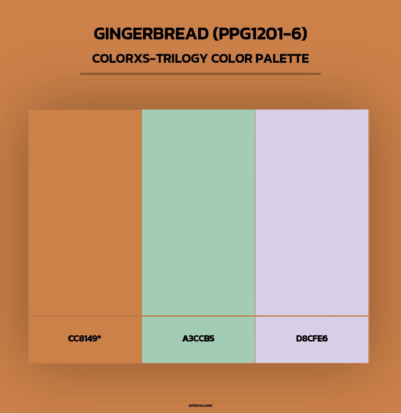 Gingerbread (PPG1201-6) - Colorxs Trilogy Palette