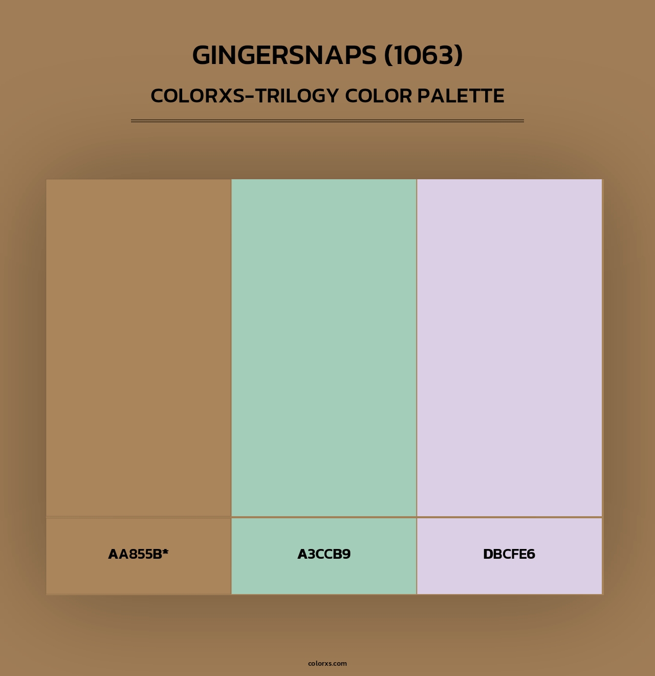 Gingersnaps (1063) - Colorxs Trilogy Palette
