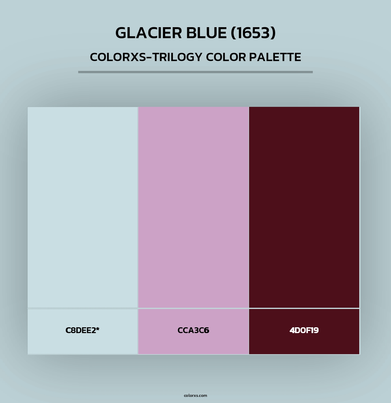 Glacier Blue (1653) - Colorxs Trilogy Palette