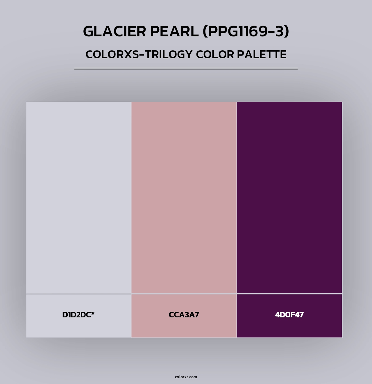 Glacier Pearl (PPG1169-3) - Colorxs Trilogy Palette