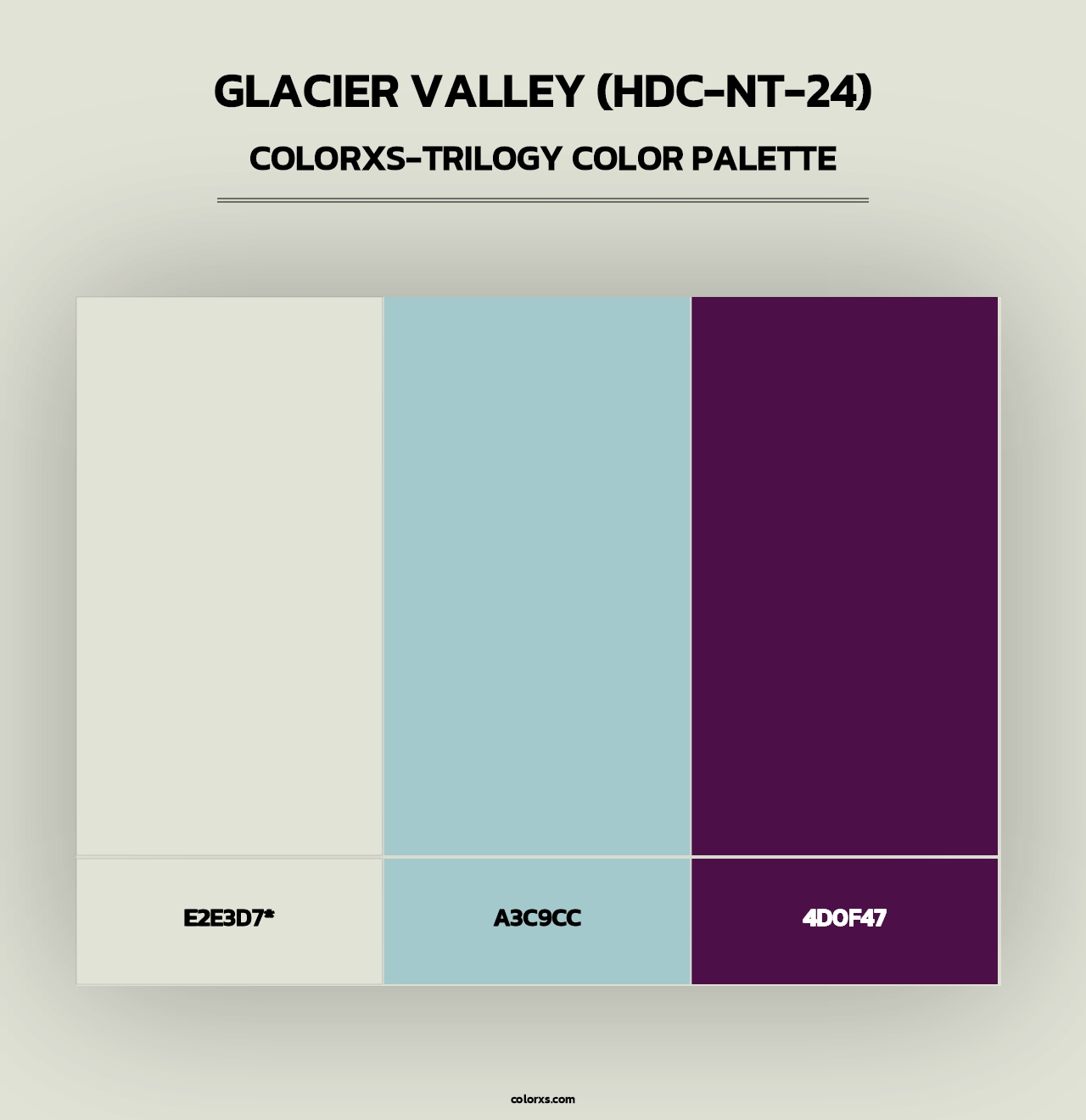 Glacier Valley (HDC-NT-24) - Colorxs Trilogy Palette