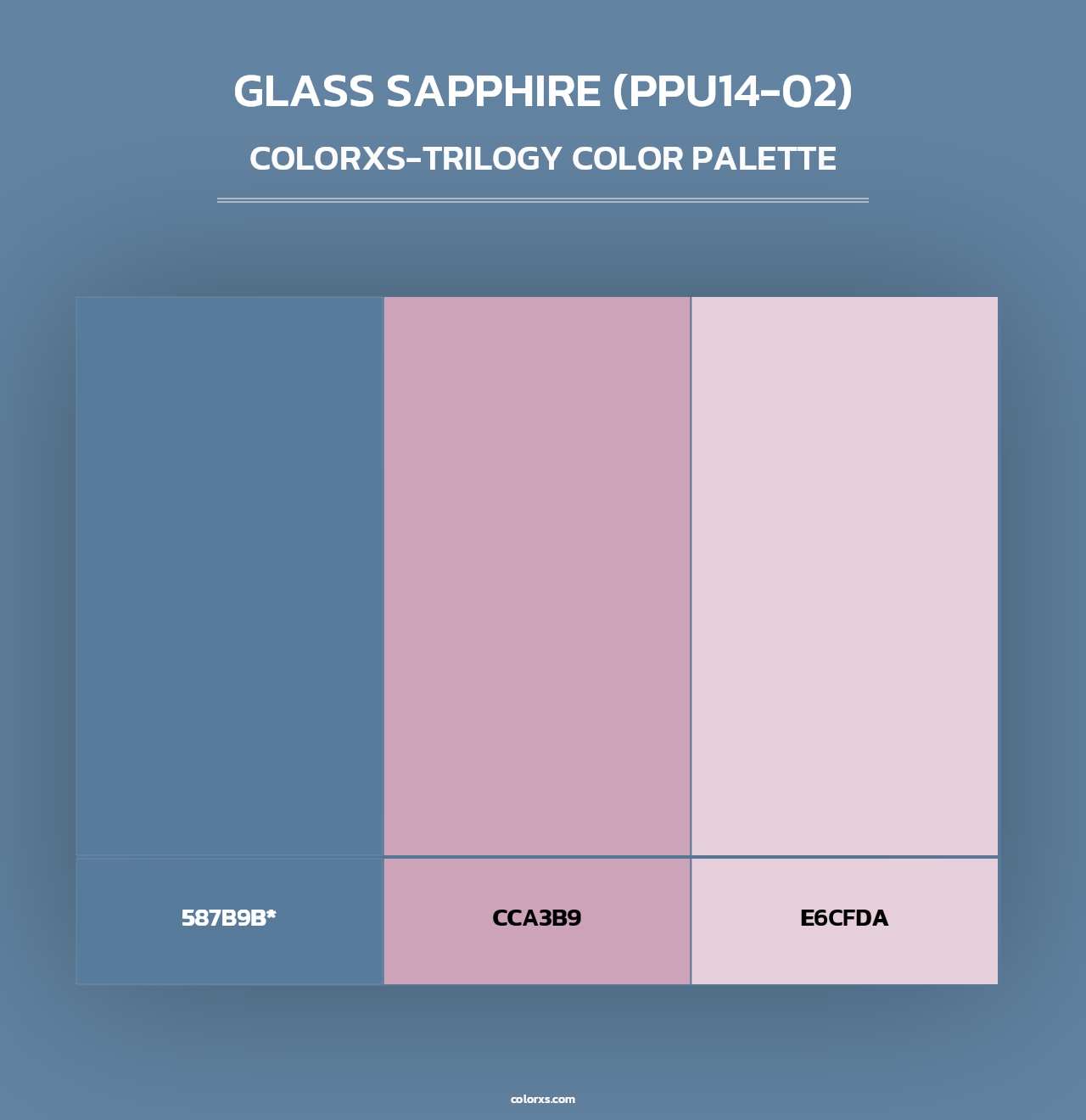 Glass Sapphire (PPU14-02) - Colorxs Trilogy Palette