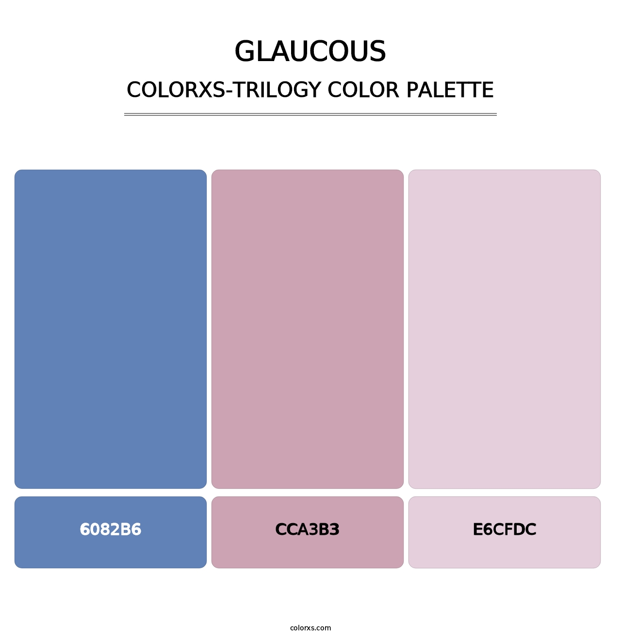 Glaucous - Colorxs Trilogy Palette