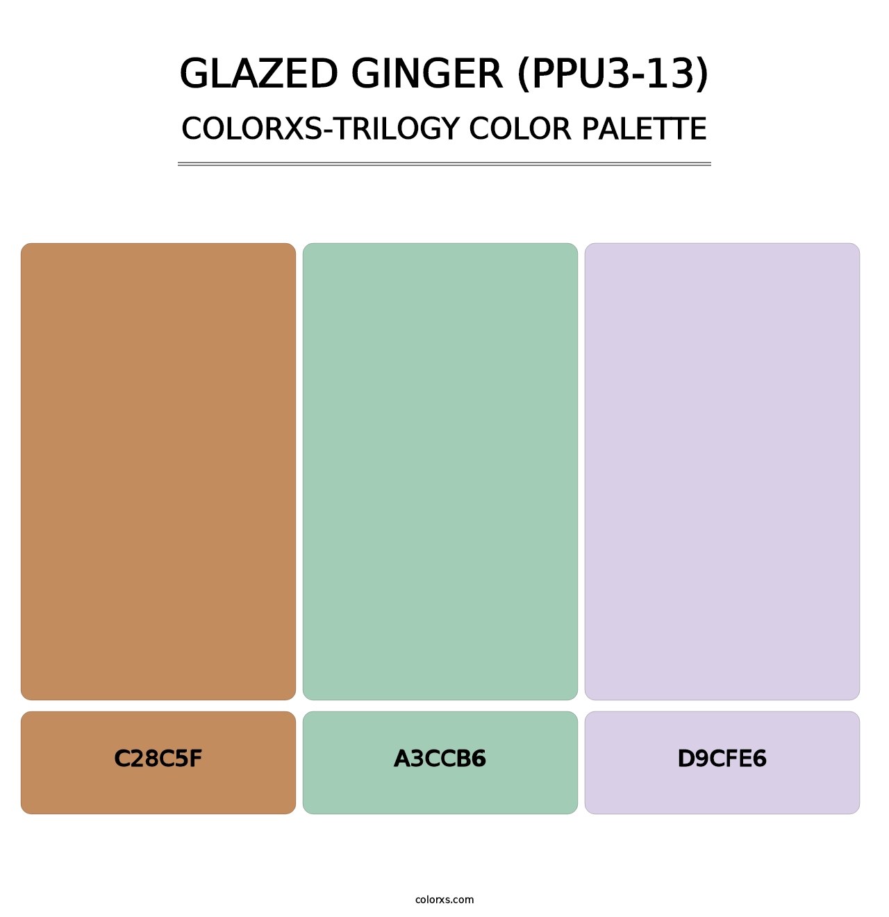 Glazed Ginger (PPU3-13) - Colorxs Trilogy Palette