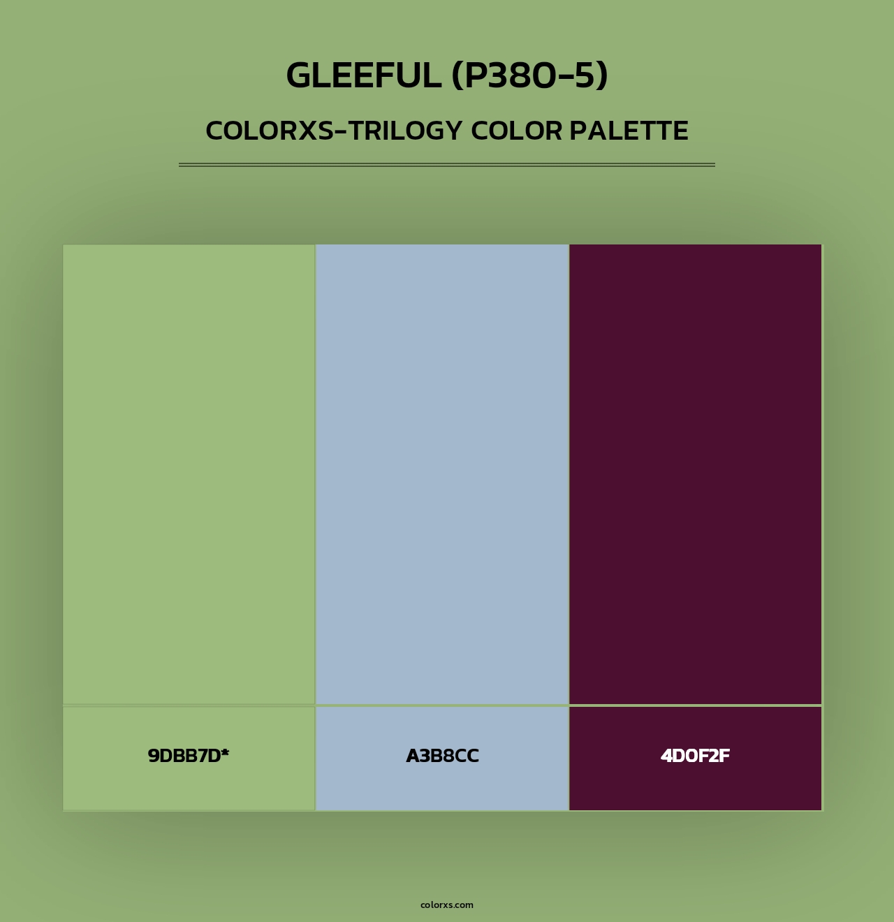 Gleeful (P380-5) - Colorxs Trilogy Palette