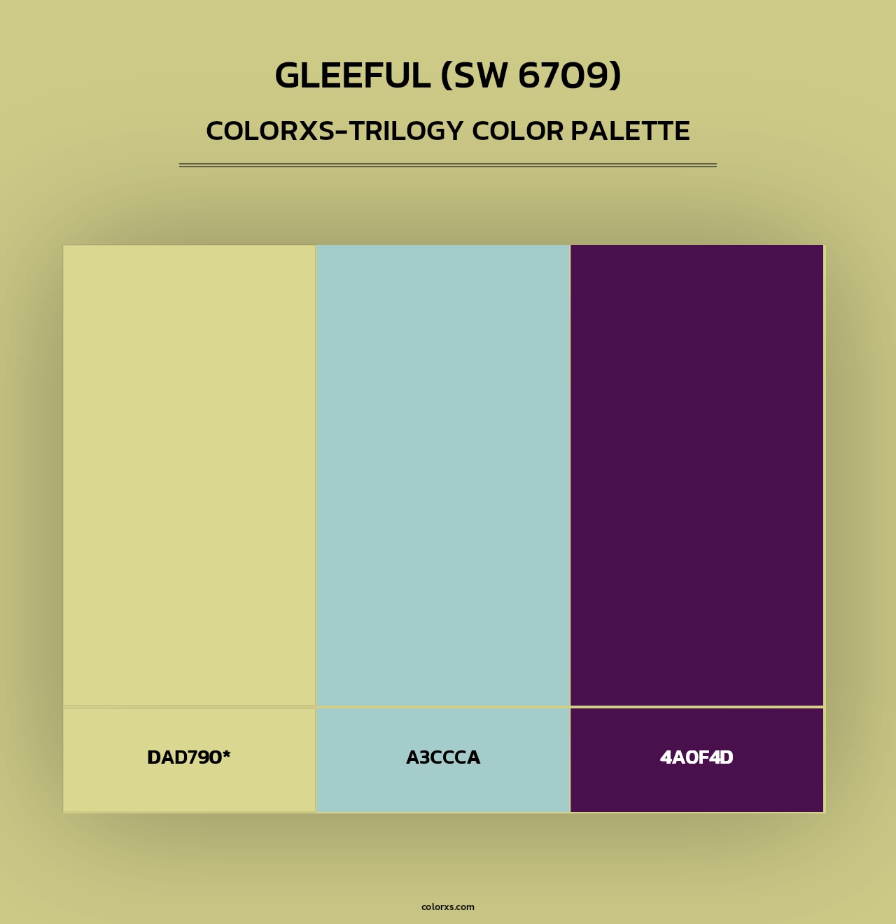 Gleeful (SW 6709) - Colorxs Trilogy Palette