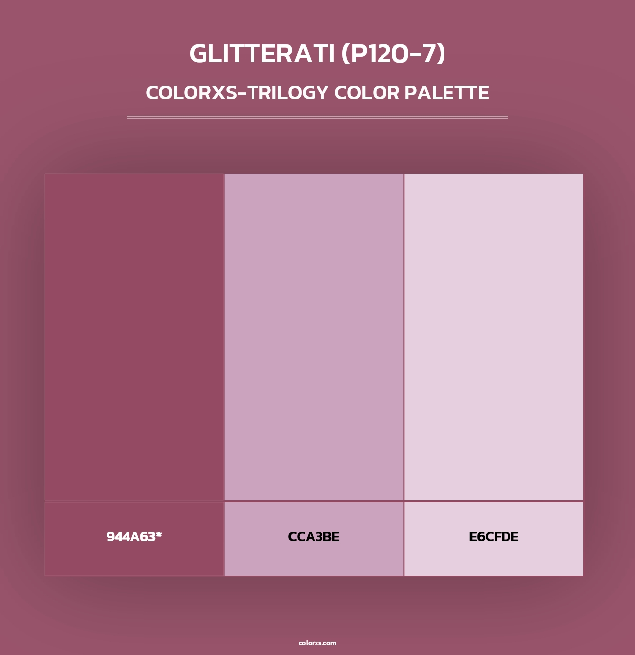 Glitterati (P120-7) - Colorxs Trilogy Palette