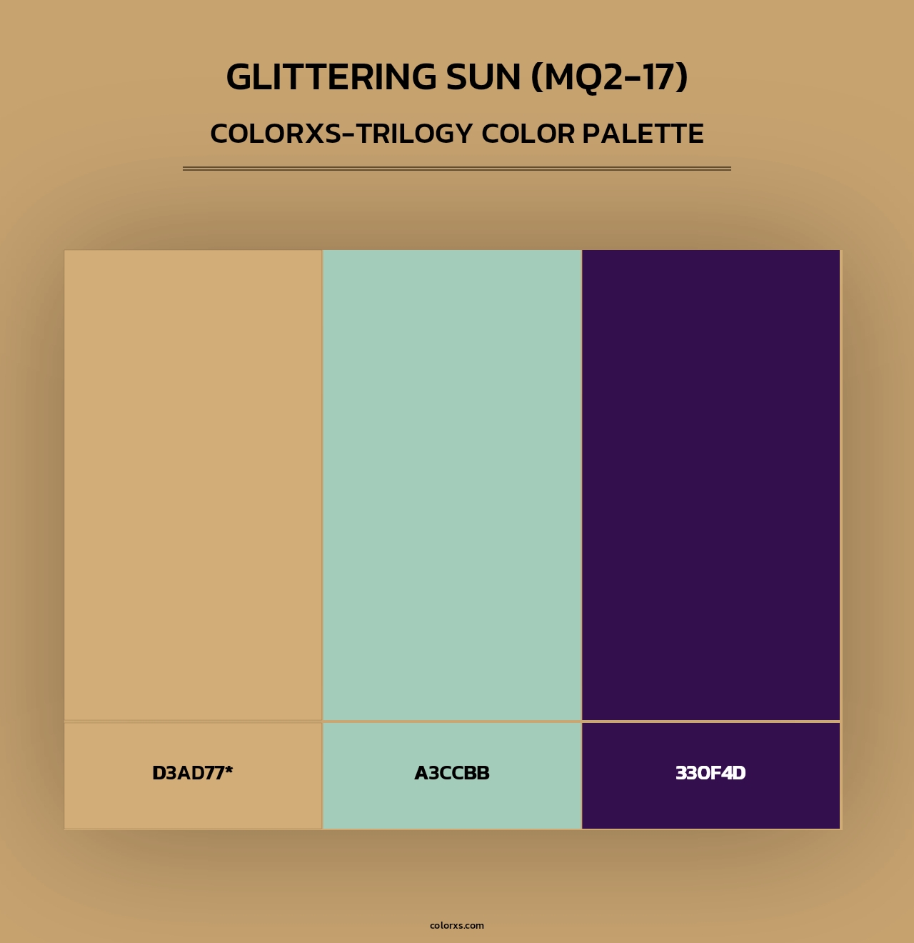 Glittering Sun (MQ2-17) - Colorxs Trilogy Palette