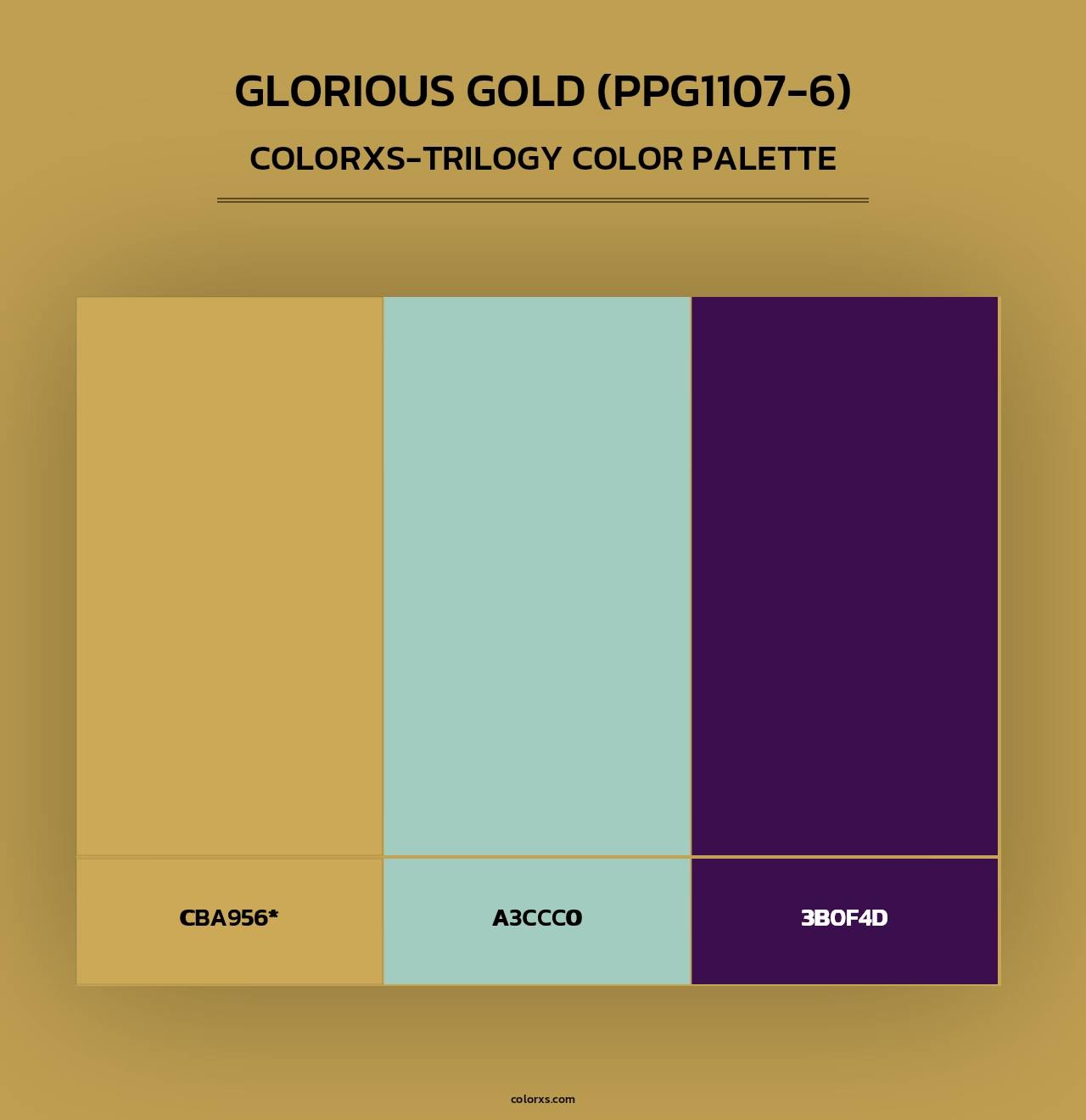 Glorious Gold (PPG1107-6) - Colorxs Trilogy Palette