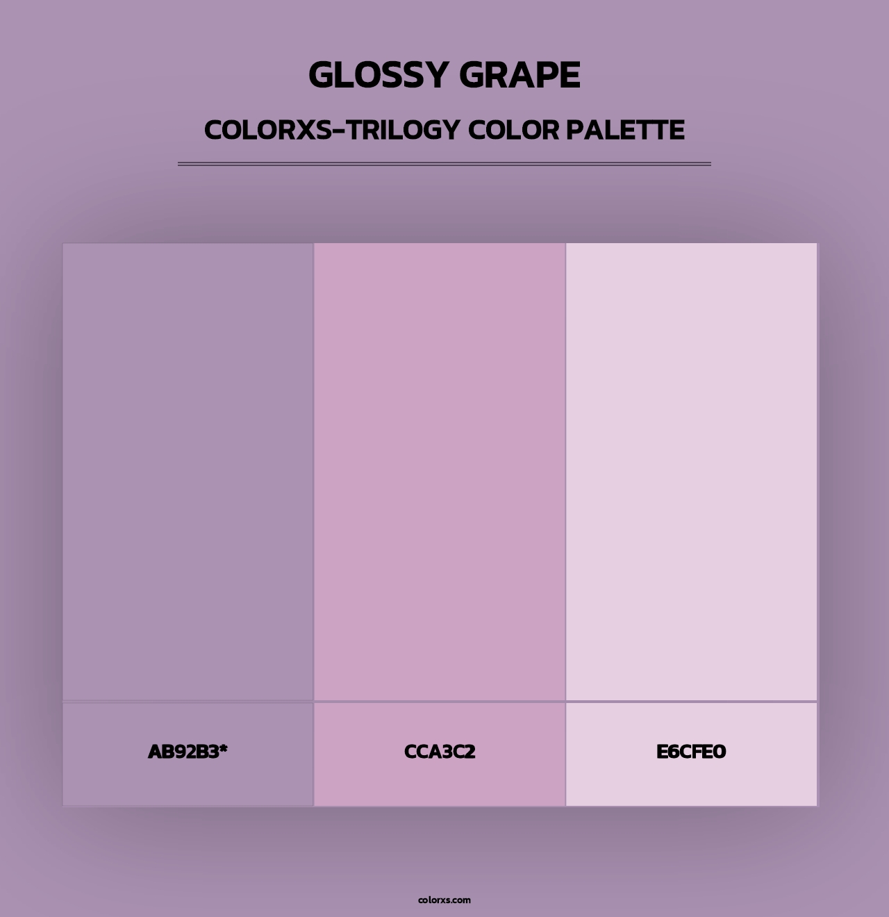 Glossy Grape - Colorxs Trilogy Palette