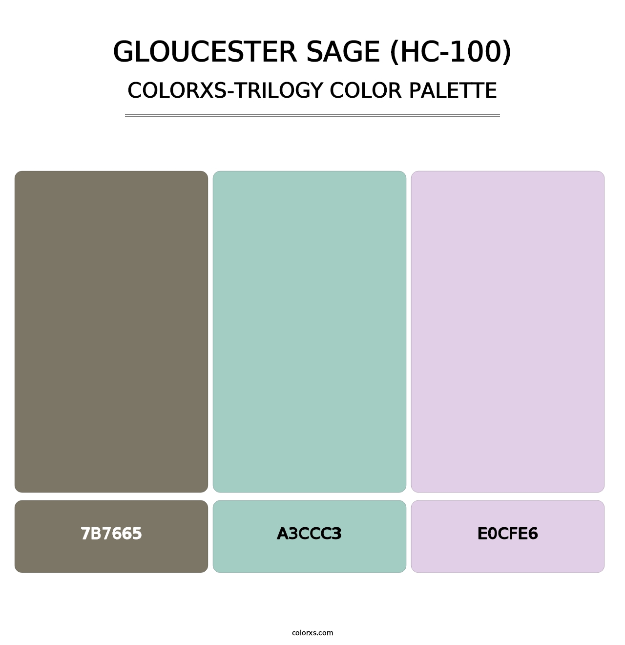 Gloucester Sage (HC-100) - Colorxs Trilogy Palette