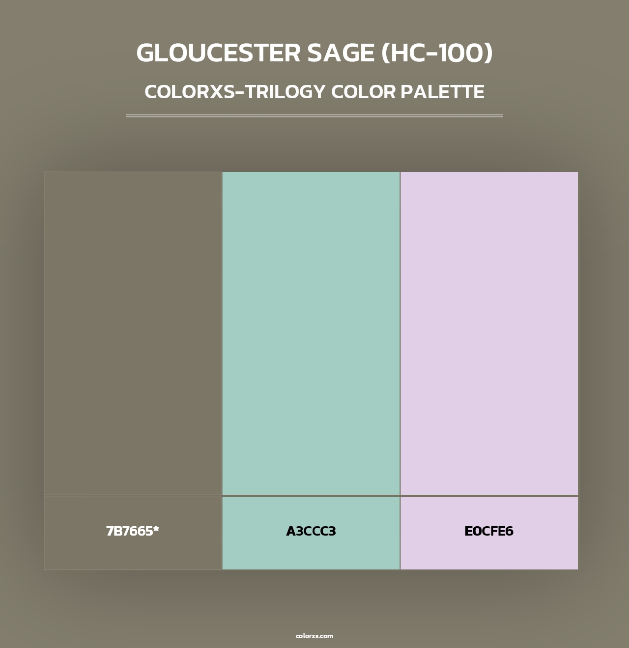 Gloucester Sage (HC-100) - Colorxs Trilogy Palette