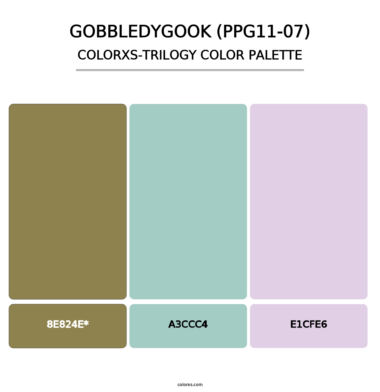Gobbledygook (PPG11-07) - Colorxs Trilogy Palette