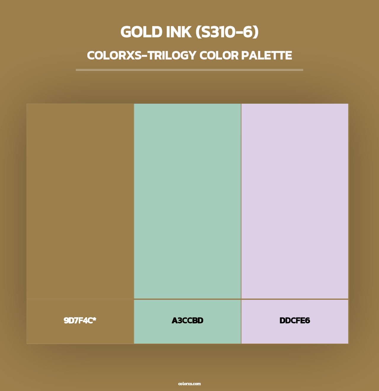 Gold Ink (S310-6) - Colorxs Trilogy Palette
