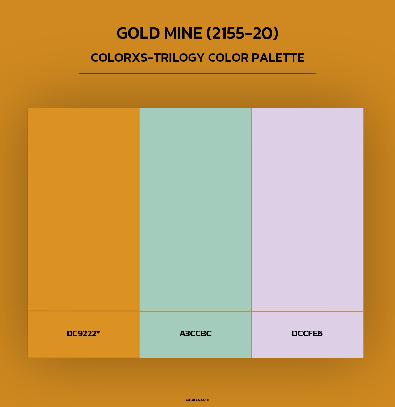 Gold Mine (2155-20) - Colorxs Trilogy Palette