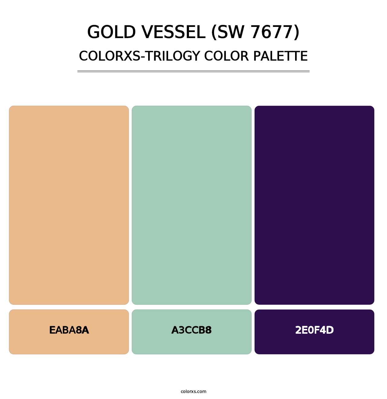 Gold Vessel (SW 7677) - Colorxs Trilogy Palette