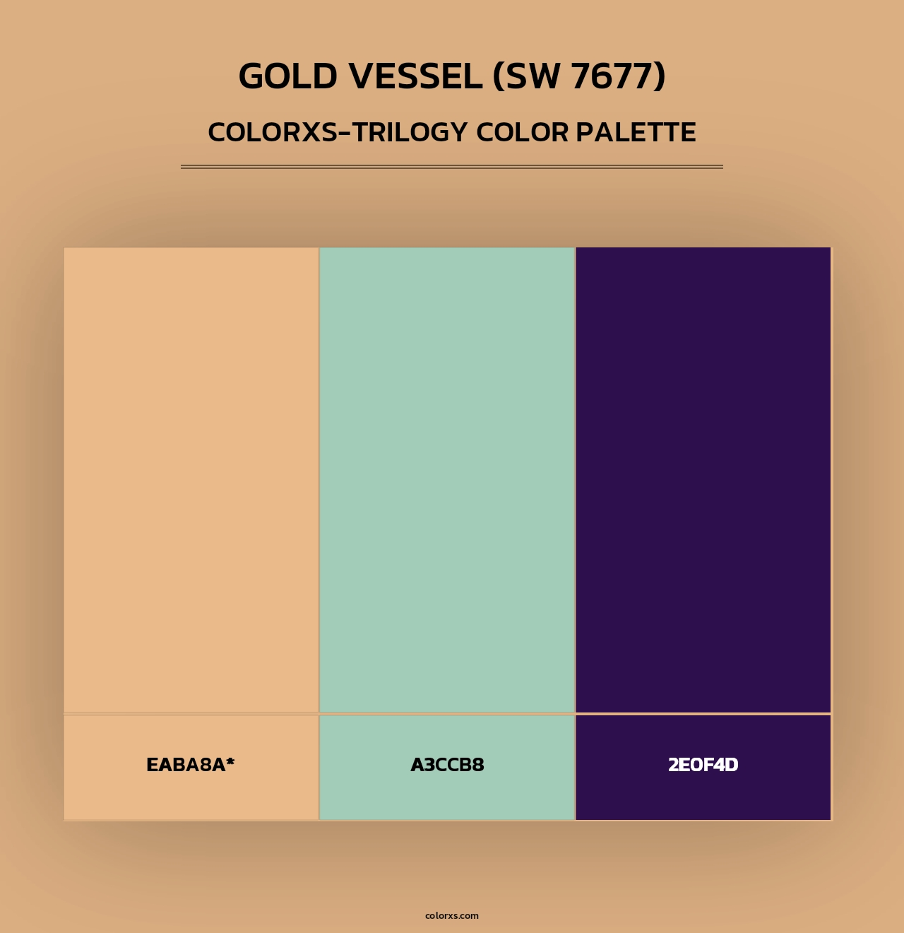 Gold Vessel (SW 7677) - Colorxs Trilogy Palette