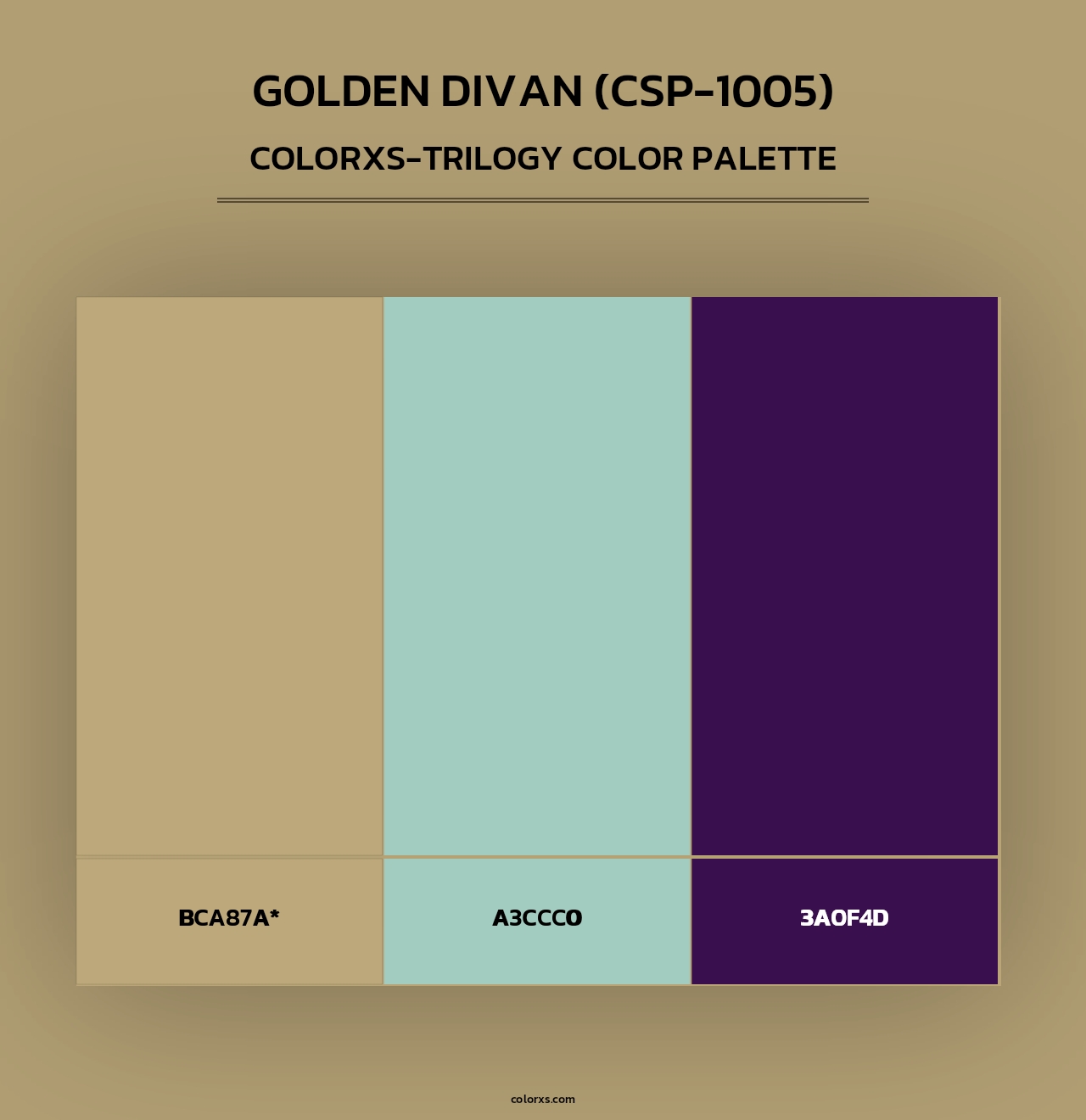 Golden Divan (CSP-1005) - Colorxs Trilogy Palette