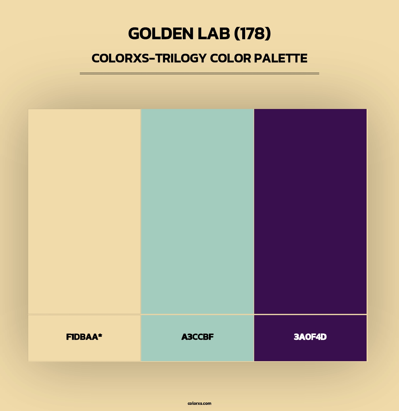 Golden Lab (178) - Colorxs Trilogy Palette