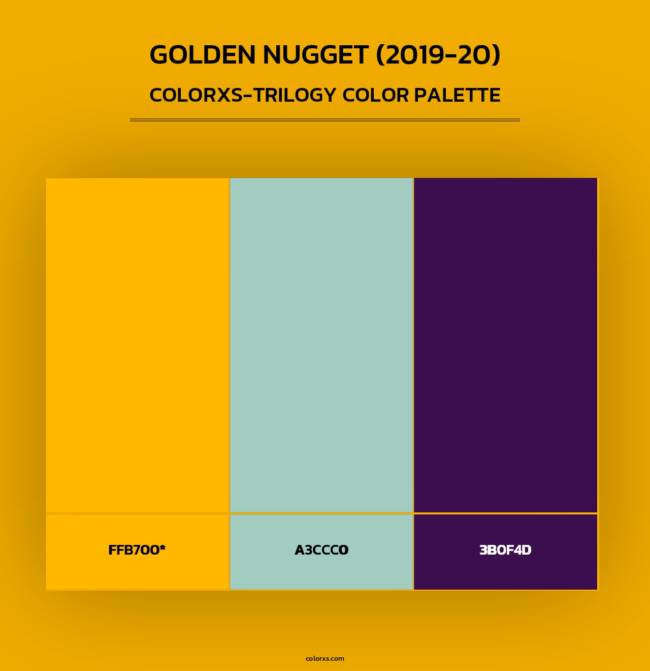Golden Nugget (2019-20) - Colorxs Trilogy Palette