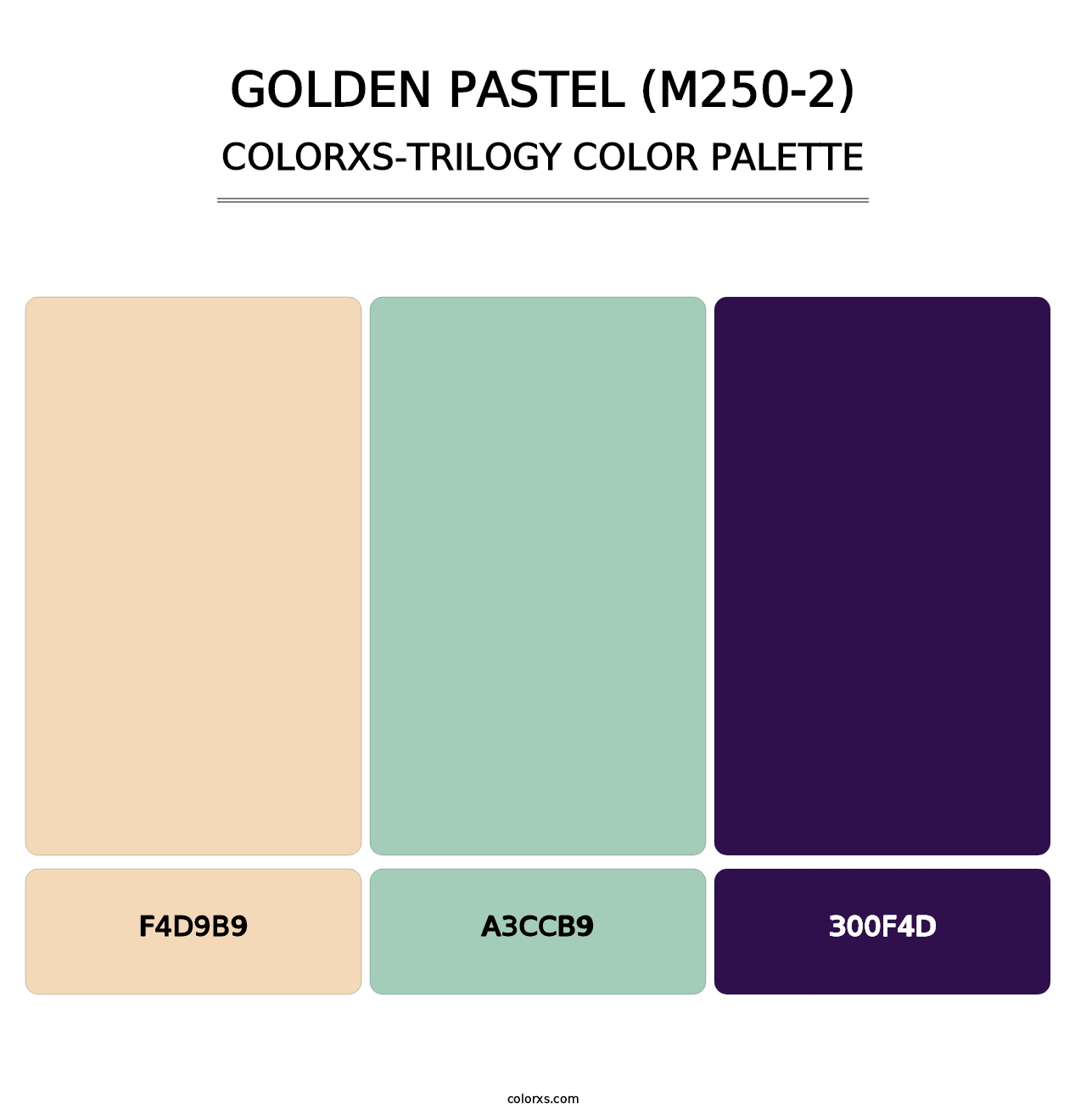 Golden Pastel (M250-2) - Colorxs Trilogy Palette