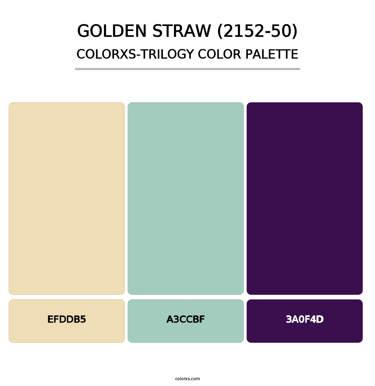 Golden Straw (2152-50) - Colorxs Trilogy Palette