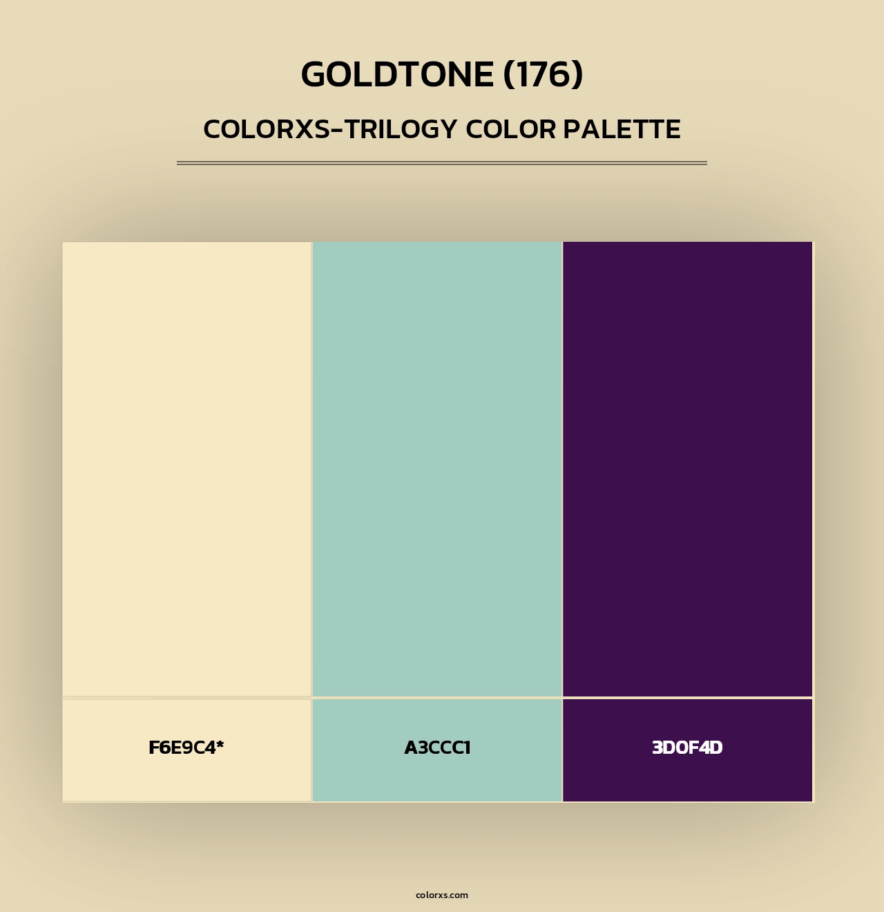 Goldtone (176) - Colorxs Trilogy Palette