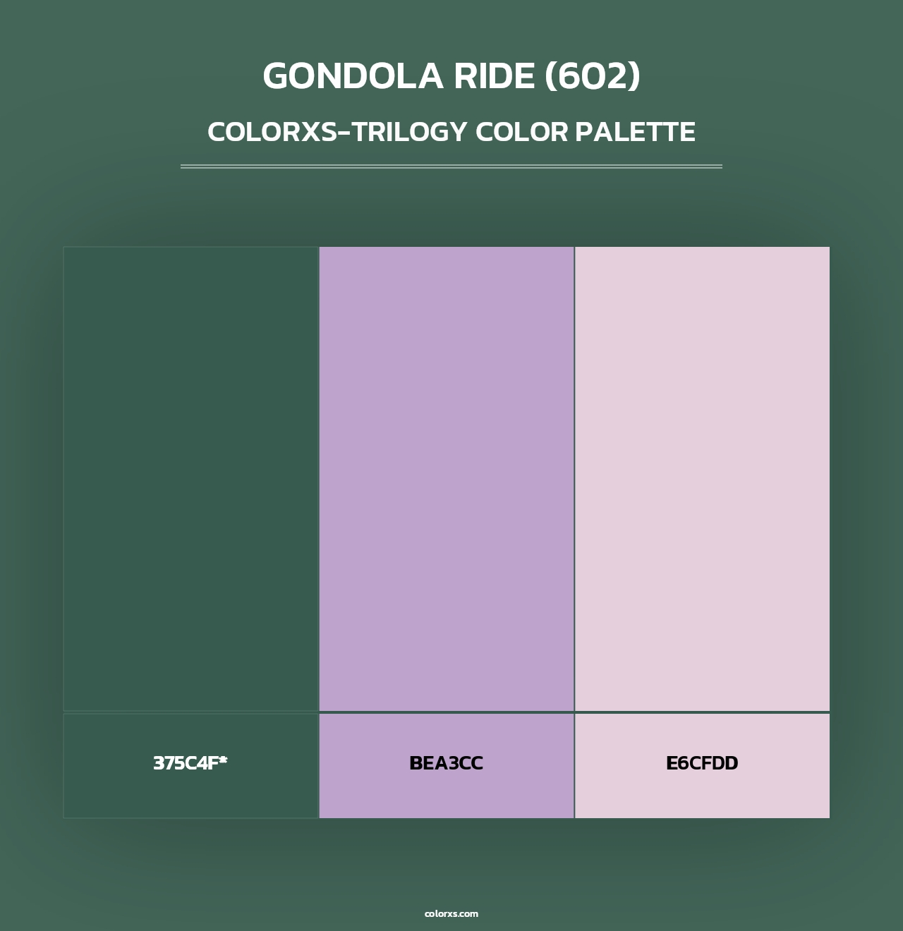Gondola Ride (602) - Colorxs Trilogy Palette