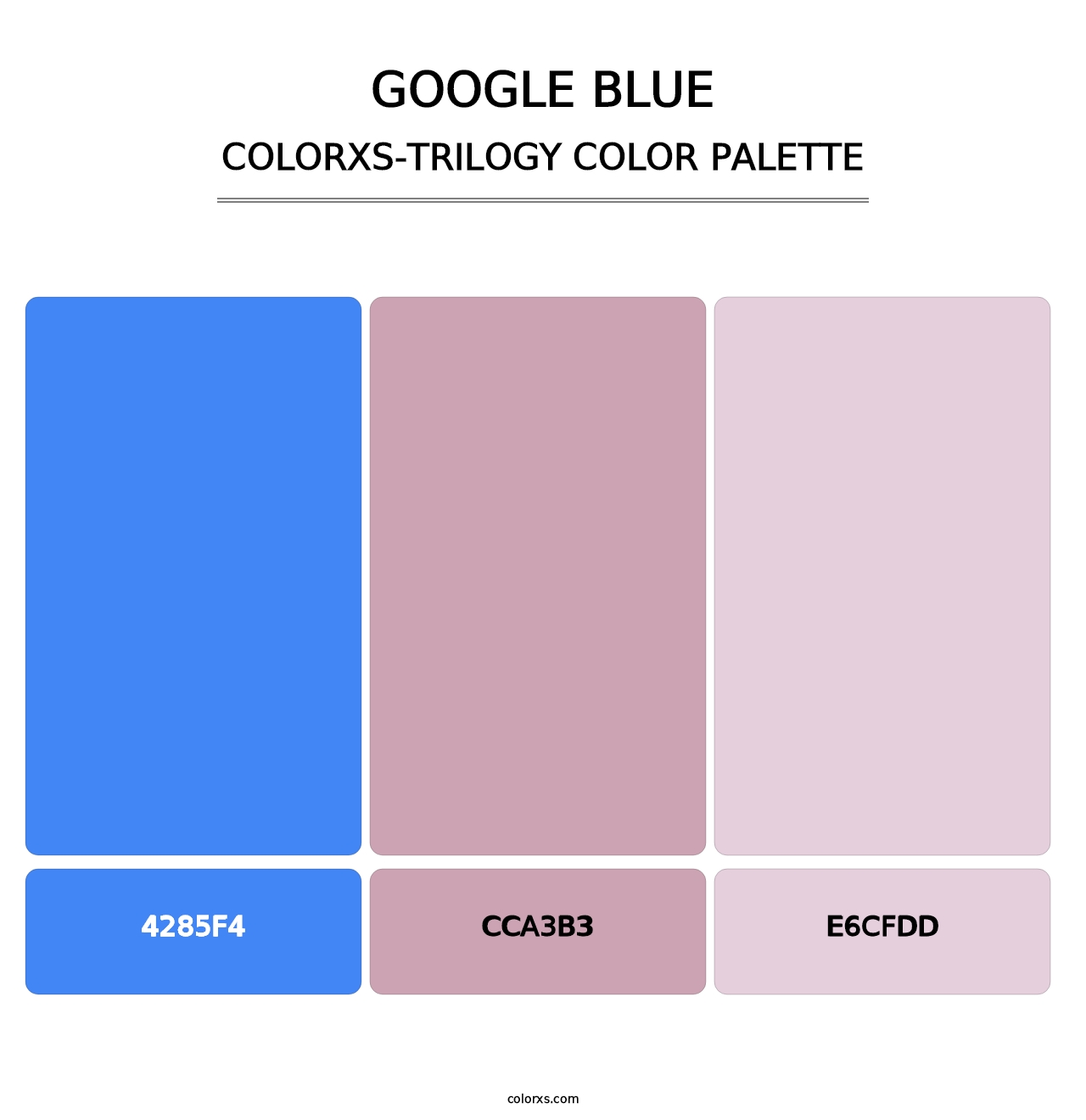Google Blue - Colorxs Trilogy Palette