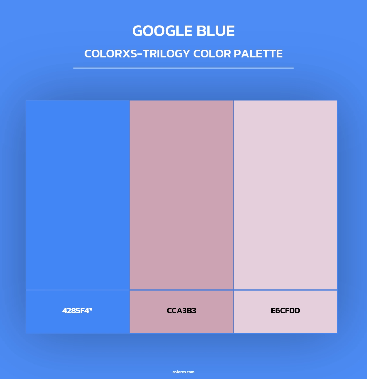 Google Blue - Colorxs Trilogy Palette