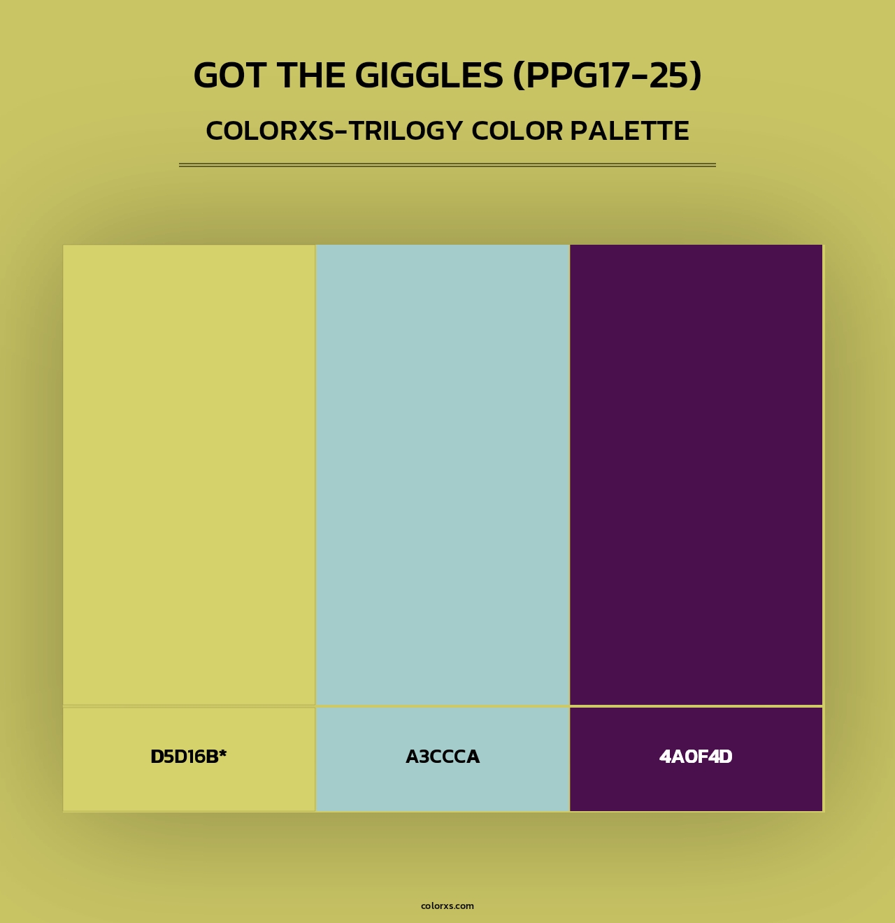 Got The Giggles (PPG17-25) - Colorxs Trilogy Palette