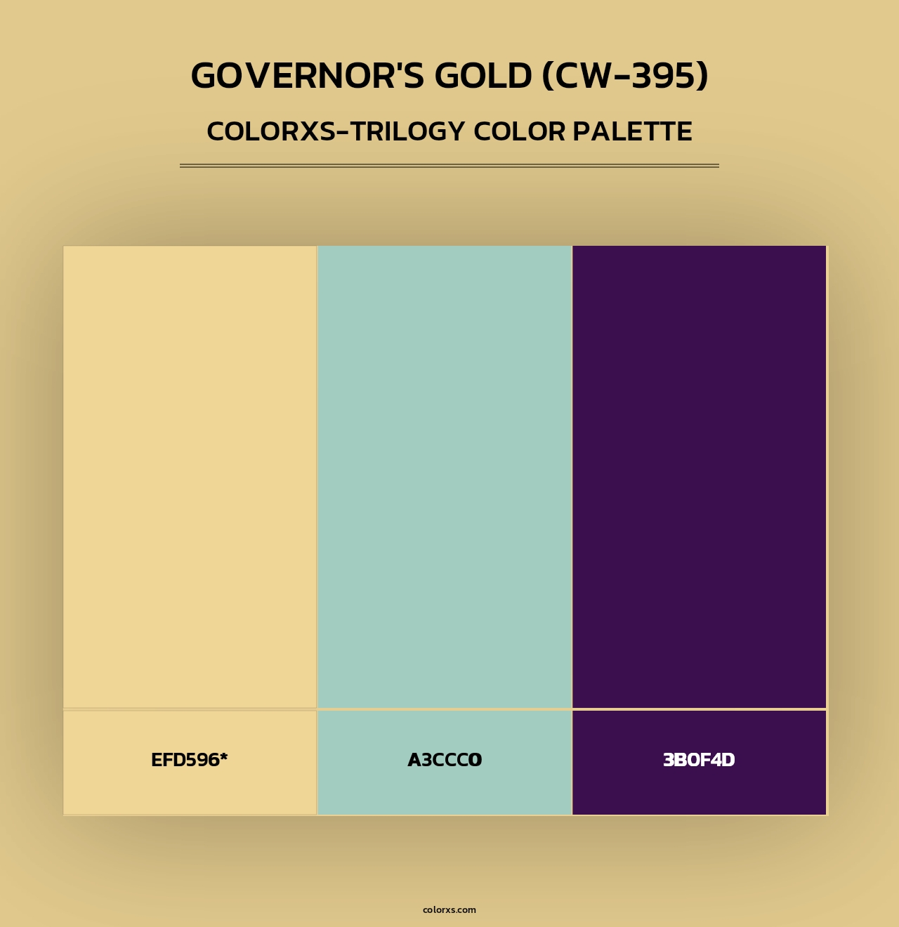 Governor's Gold (CW-395) - Colorxs Trilogy Palette