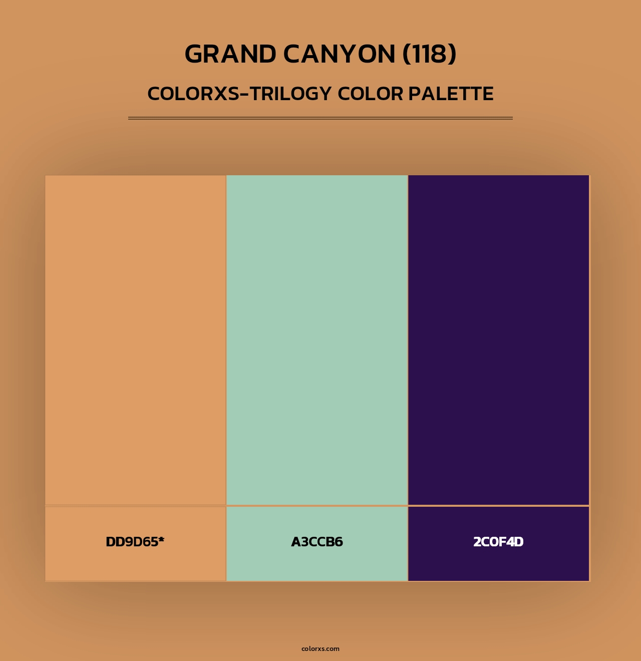 Grand Canyon (118) - Colorxs Trilogy Palette