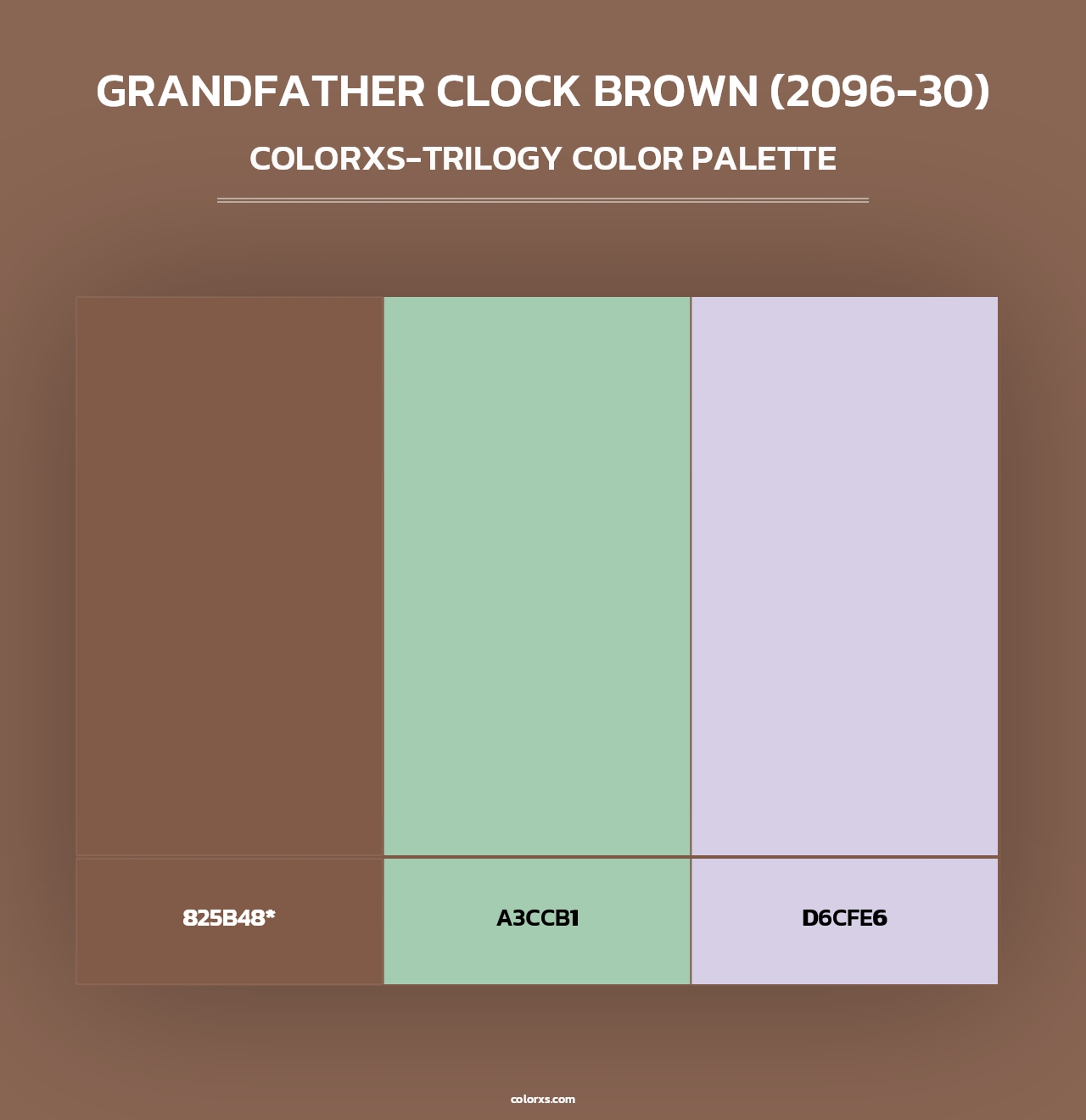Grandfather Clock Brown (2096-30) - Colorxs Trilogy Palette
