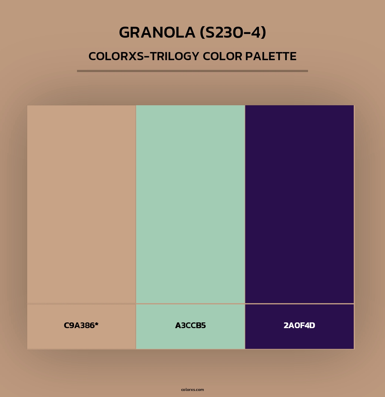 Granola (S230-4) - Colorxs Trilogy Palette