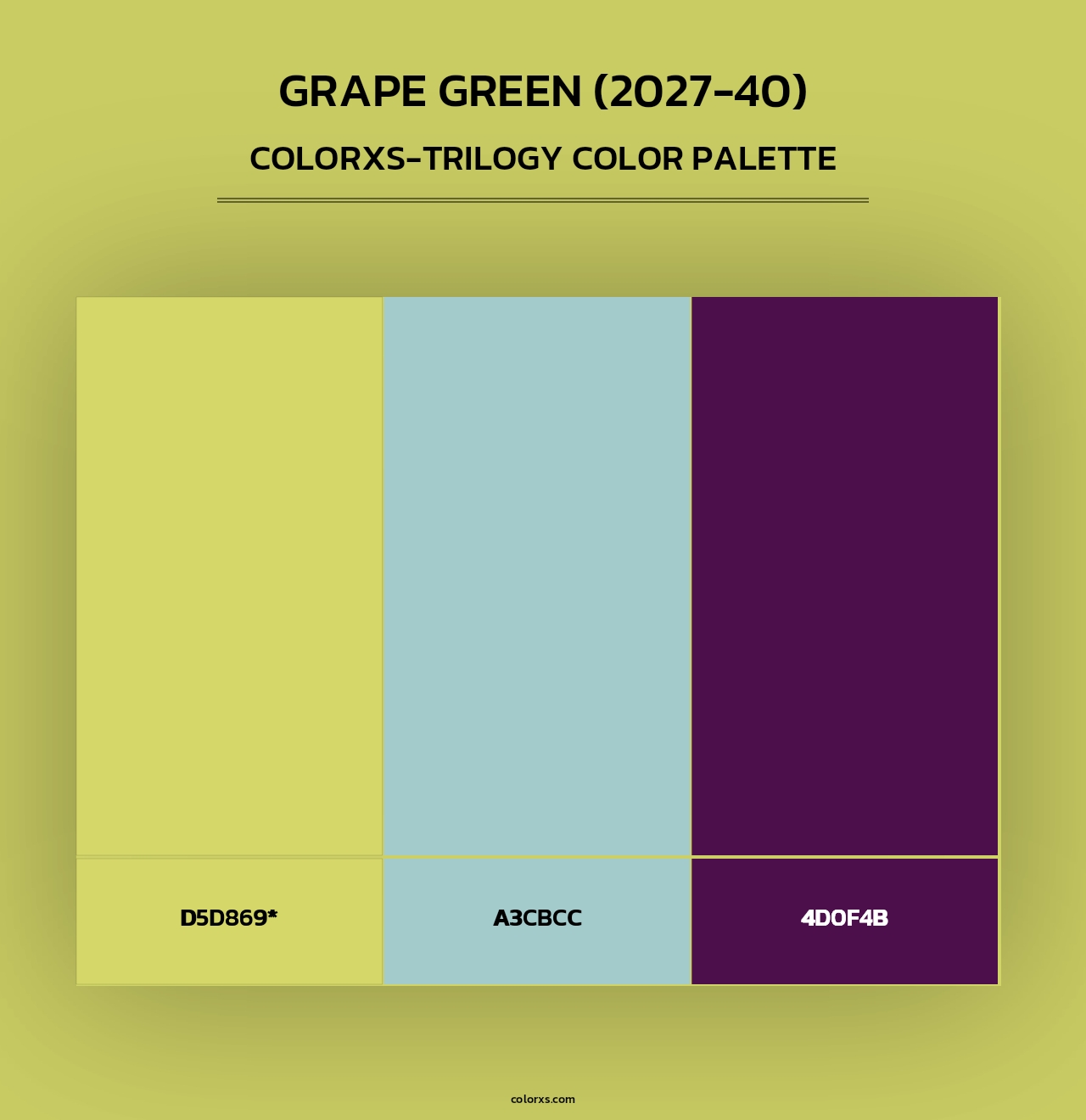 Grape Green (2027-40) - Colorxs Trilogy Palette