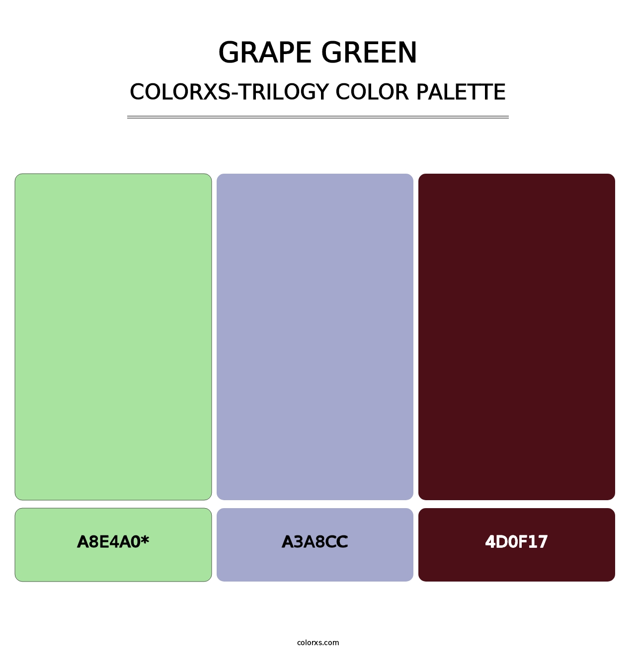 Grape Green - Colorxs Trilogy Palette