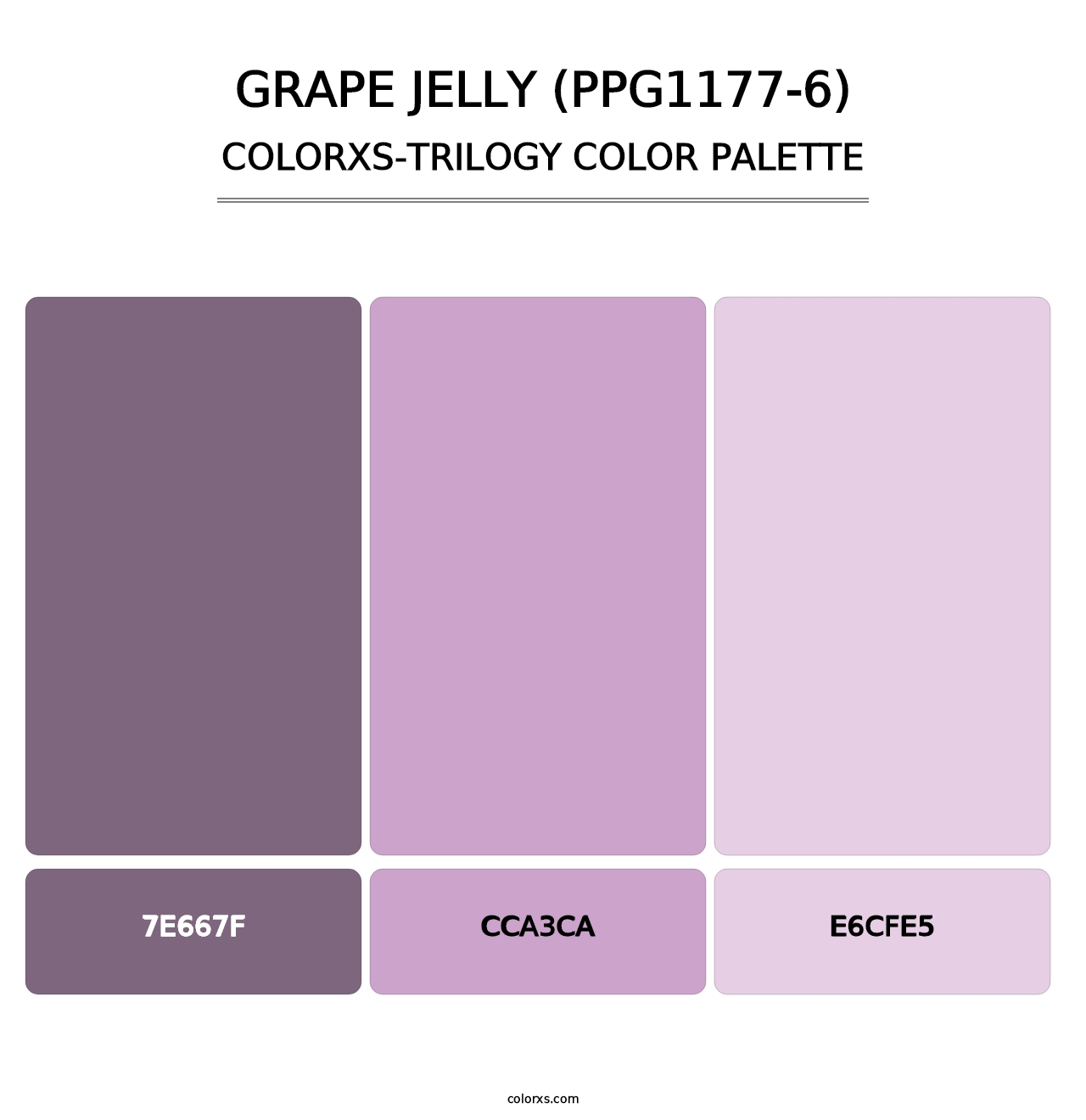 Grape Jelly (PPG1177-6) - Colorxs Trilogy Palette