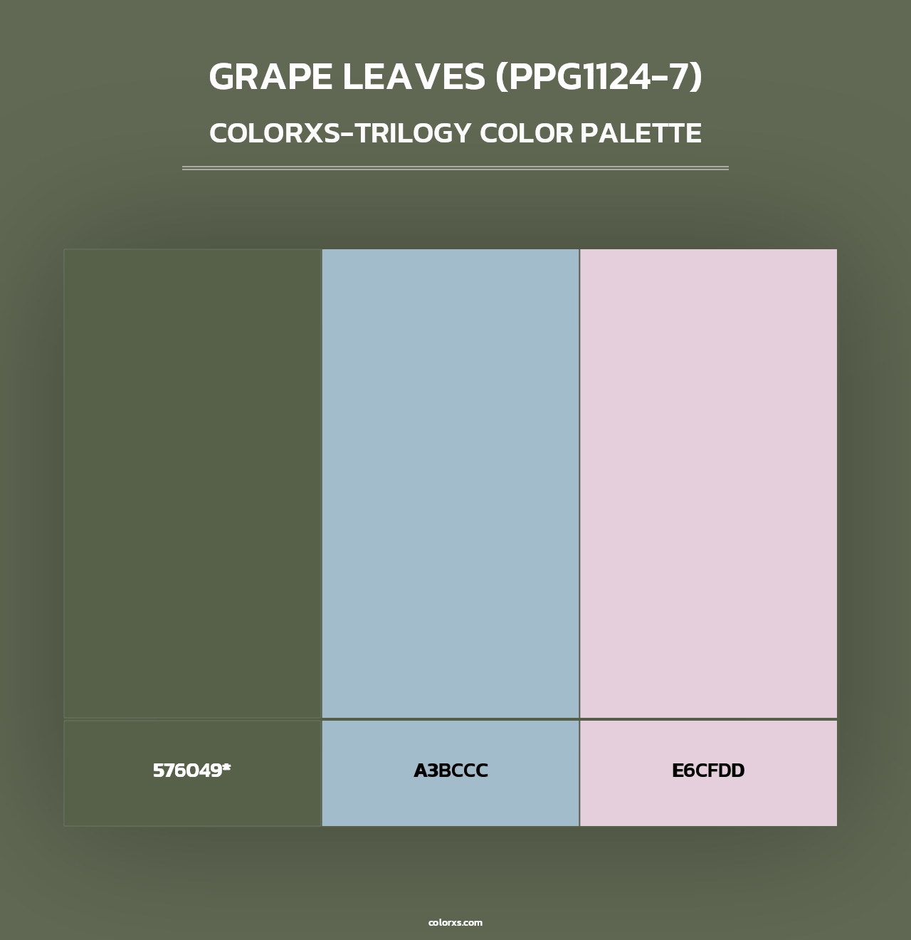 Grape Leaves (PPG1124-7) - Colorxs Trilogy Palette