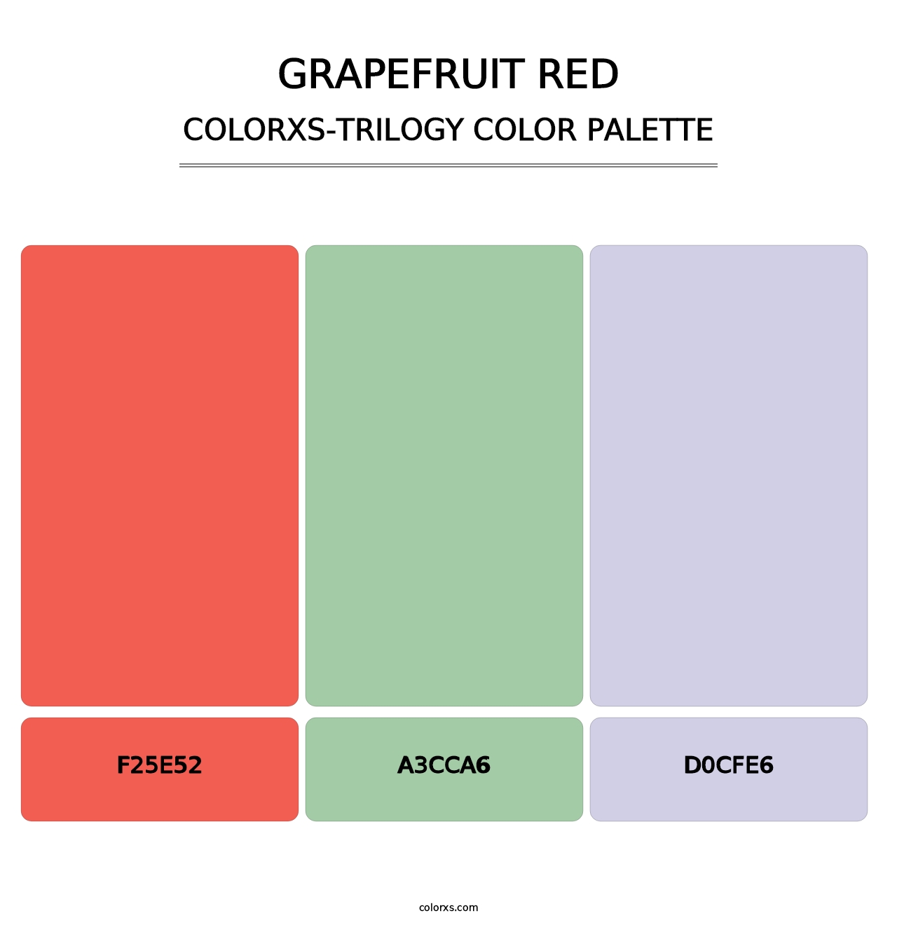 Grapefruit Red - Colorxs Trilogy Palette