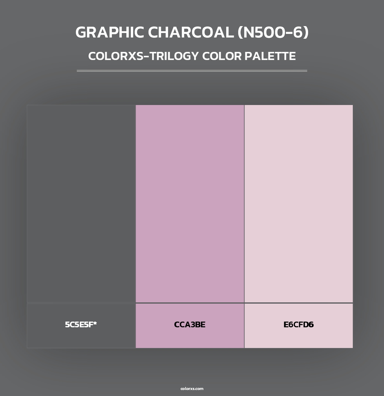 Graphic Charcoal (N500-6) - Colorxs Trilogy Palette