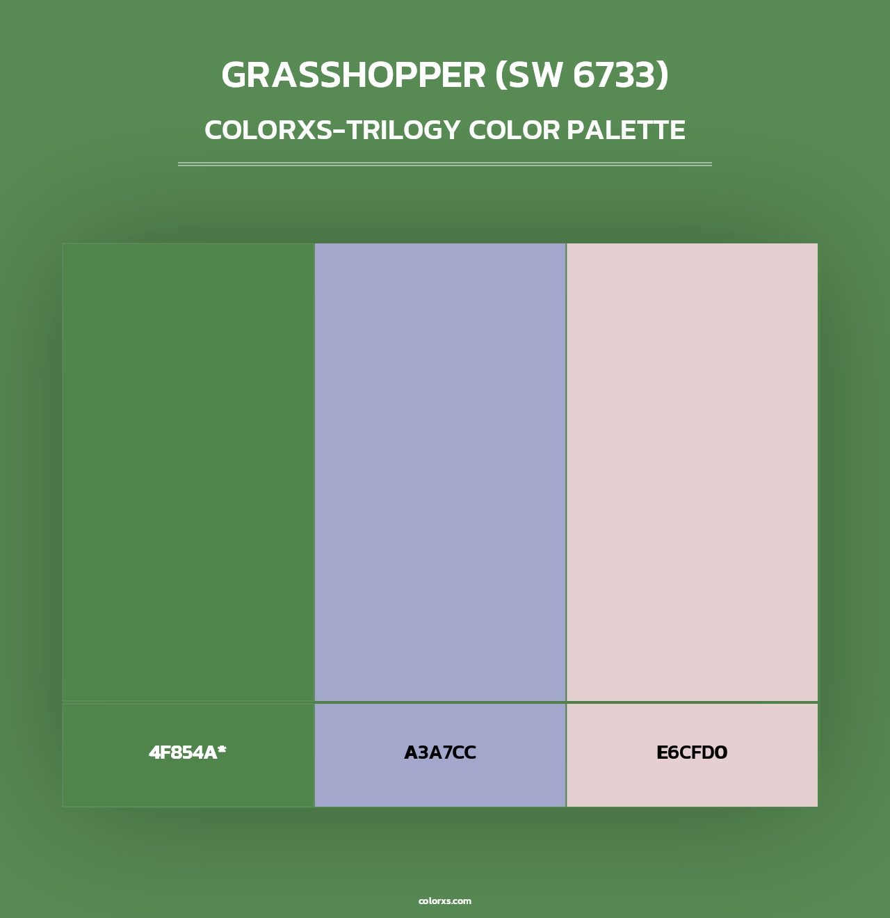 Grasshopper (SW 6733) - Colorxs Trilogy Palette