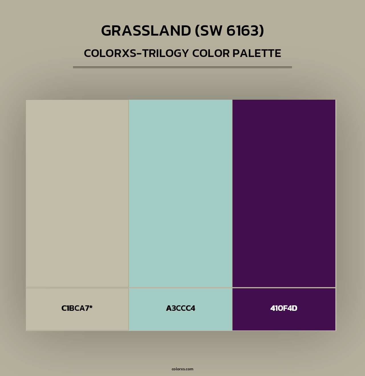 Grassland (SW 6163) - Colorxs Trilogy Palette