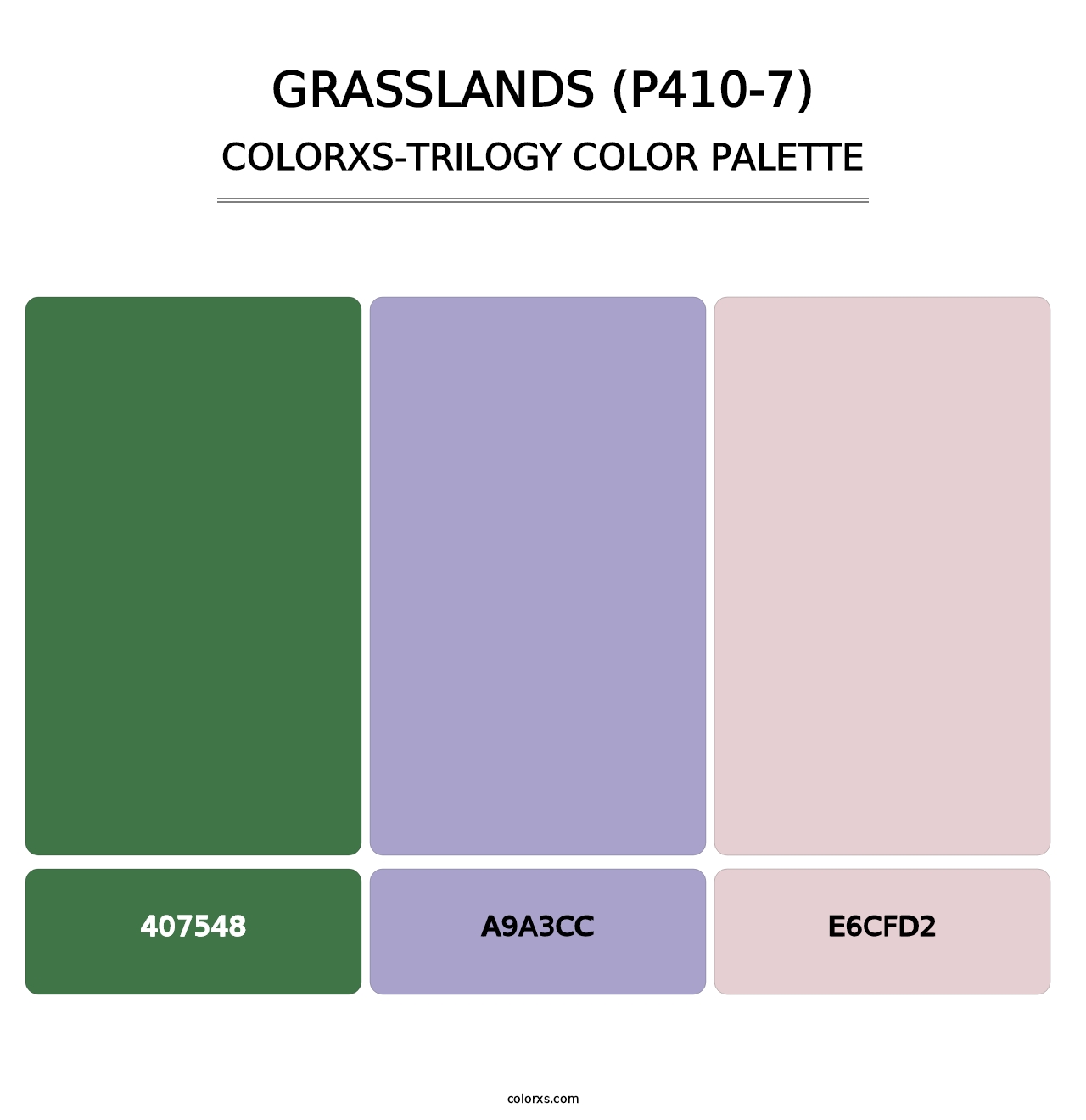 Grasslands (P410-7) - Colorxs Trilogy Palette