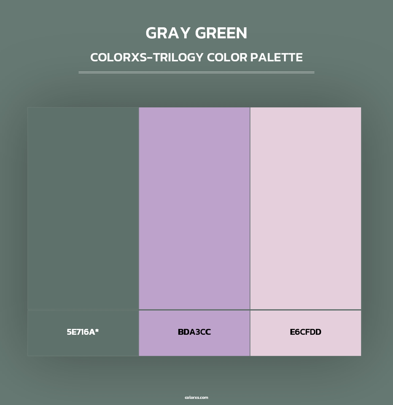 Gray Green - Colorxs Trilogy Palette
